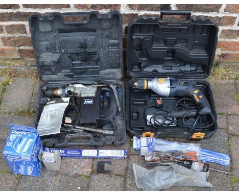 Nutool NTPR1010 rotary hammer drill, MacAllister hammer drill, drill bits &amp; core drills