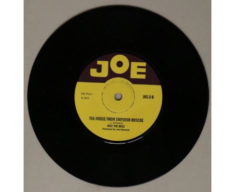 DICE THE BOSS/RAY MARTELL - TEA HOUSE FROM EMPEROR ROSCOE C/W SHE CAUGHT THE TRAIN 7" (JOE RECORDS - JRS-3). The final offeri