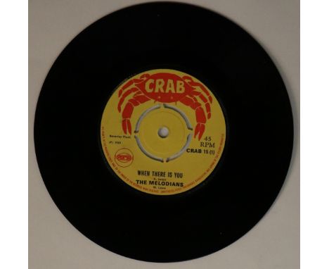THE MELODIANS/UNIQUES - WHEN THERE IS YOU C/W MY WOMAN'S LOVE 7" (CRAB RECORDS - CRAB 15). Monster double header from The Mel