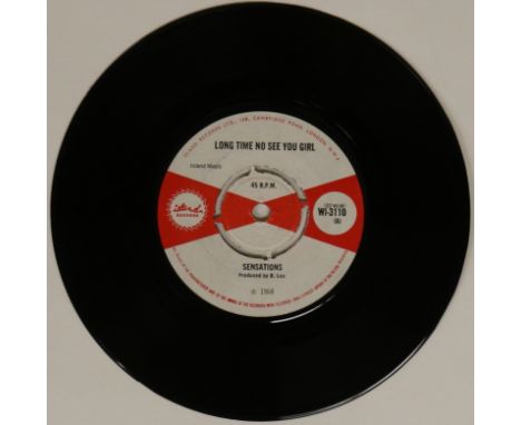 SENSATIONS/ROY SHIRLEY - LONG TIME NO SEE YOU GIRL C/W MILLION DOLLAR BABY 7" (ISLAND RECORDS WI-3110). Killer double header 