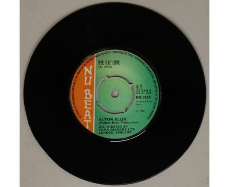 ALTON ELLIS/MONTY MORRIS - BYE BYE LOVE C/W MY LONELY DAYS 7" (NU BEAT NM 013). Extremely sweet double header from 1968 featu