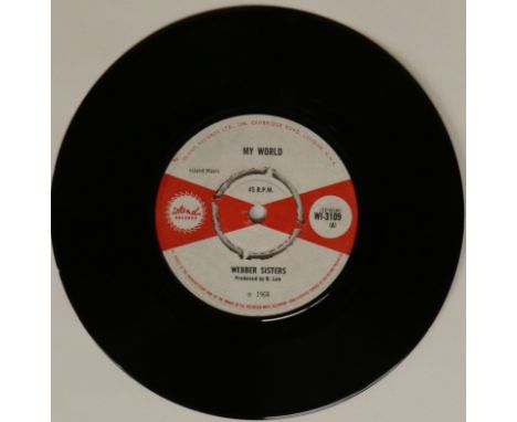 WEBBER SISTERS/ALVA LEWIS - MY WORLD C/W LONELY STILL 7" (ISLAND RECORDS WI-3109). Staying with the cool, cool Rocksteady bea