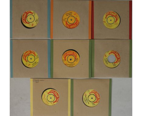 CRAB RECORDS - 7". Another terrific selection of original UK 7" on Crab, 8 included. Titles are The Viceroys - Work It (CRAB 