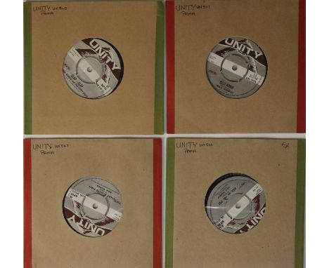 MAX ROMEO - UNITY 7" RARITIES. Extremely well presented selection of 4 x 45s from the cheeky Max Romeo on Unity. Titles are C