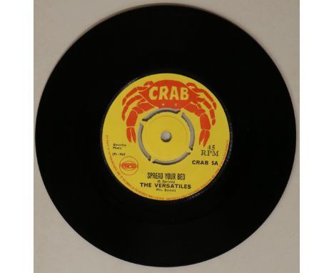 THE VERSATILES - SPREAD YOUR BED C/W WORRIES A YARD 7" (CRAB 5). Killer double header from The Versatiles with this top Crab 