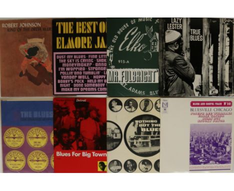 BLUES / R&amp;B - LPs. Stirrin' pack of 15 x LPs. Titles/artists include Robert Johnson - King Of The Delta Blues Singers (BP