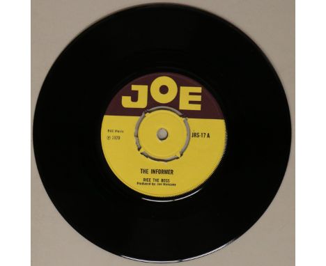 DICE THE BOSS - THE INFORMER 7" (JOE RECORDS - JRS-17). Another killer from Dice The Boss, this time with The Informer c/w Co
