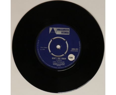 THE PIONEERS - DON'T YOU KNOW 7" (AMALGAMATED RECORDS - AMG 833). Dropping that biscuit hard with The Pioneers here on Amalga