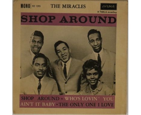 THE MIRACLES - SHOP AROUND EP (LONDON RE 1295). Cracking EP from the versatile quintet (London RE 1295). The record is in Ex 