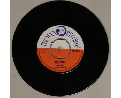 ROCKSTONES/BEVERLEY'S ALL STARS - ABC REGGAE C/W BE YOURS 7" (TROJAN TR-7762). Killer sweet double header from 1970 on Trojan