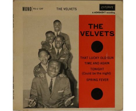 THE VELVETS - THAT LUCKY OLD SUN EP (LONDON RE-U 1297). Brill early 1961 EP from The Velvets, this the original UK release on