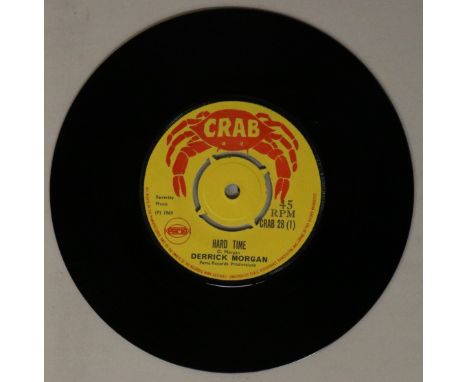 DERRICK MORGAN/ROY RICHARDS - HARD TIME C/W DEATH RIDES A HORSE 7" (CRAB 28). 2 sweet sides with another superb condition ori