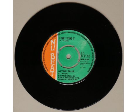 ALTON ELLIS - I CAN'T STAND IT 7" (NU BEAT NB 010). Crucial 45 from Alton Ellis with I Can't Stand It c/w Tonight (NB 010). T