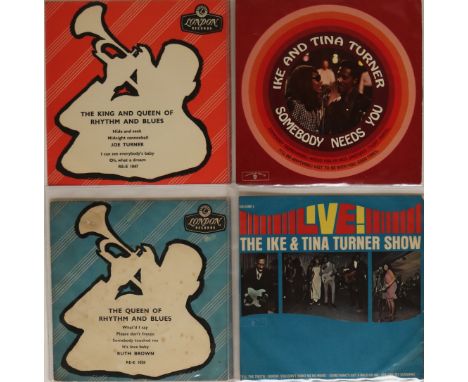 DUETS' - EPs - IKE &amp; TINA/JOE TURNER &amp; RUTH BROWN. Wonderful selection of 4 x original UK EPs. Ike &amp; Tina Turner 