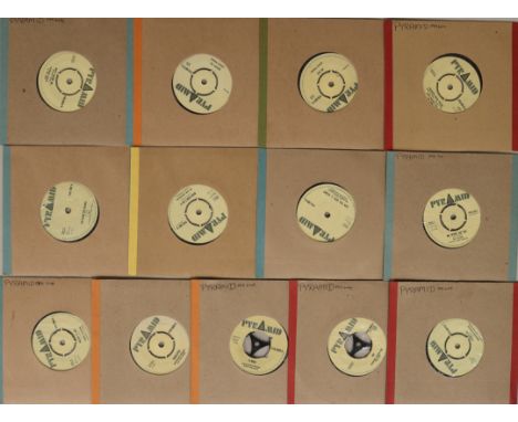 PYRAMID RECORDS - 7". Choice collection of 13 x essential 45s on Pyramid Records. Artists/titles/cat. numbers are Desmond Dek
