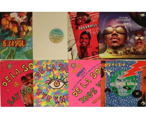 HIP HOP / DANCE / SOUL - LPs/12"s. Tasty collection of 5 x LPs and 18 x 12"s. Titles/artists De La Soul - Buhloone Mindstate 