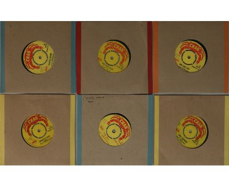 CRAB RECORDS - 7". Sublime collection of 6 x killer cuts on Crab. Titles are G. G. Grossett - Greater Sounds (CRAB 33 - very 