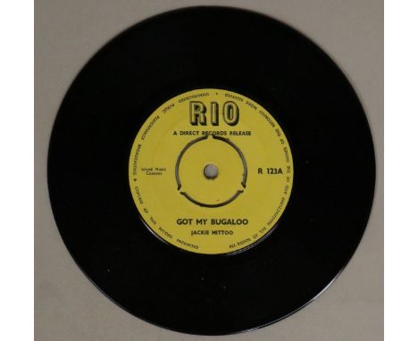 JACKIE MITTOO - GOT MY BUGALOO 7" (RIO RECORDS - R 123). Skankin' along nicely with Jackie Mittoo and c/w The Ethiopians doin