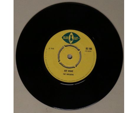 THE WRIGGERS (SIC) - GET RIGHT C/W IF I DID LOOK 7" (BLUE CAT - BS 106). A pure melter here from The Wrigglers (erroneously s