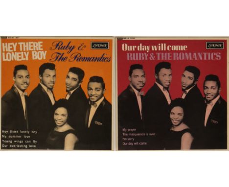 RUBY &amp; THE ROMANTICS - EPs. Sharp selection of 2 x original UK EPs on London. Titles are Hey There Lonely Boy (RE-R 1427 