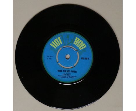 CARL LEVEY/PEGGY - WALK THE HOT STREET C/W YOU SAY YOU DON'T LOVE ME 7" (HOT ROD RECORDS - HR-100). More skinhead classics he