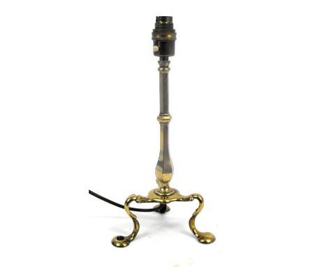 A Brass railway pullmans lamp 35cm high 