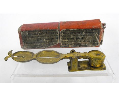 A set of T Simmones warranted sovereign scales, boxed. 