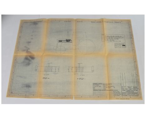 Matchbox 3 x Factory Shop Floor Label Positioning Working Drawings for the following Super Kings models: (1) K-27 Power Boat 