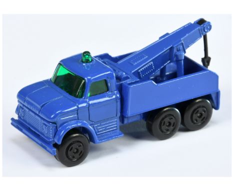 Matchbox Superfast 71a Ford Wreck Truck MULTI-PACK ISSUE - blue body &amp; base, dark green windows &amp; roof light, black p