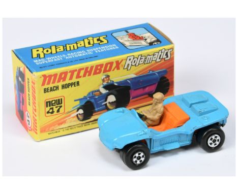 Matchbox Superfast 47b Beach Hopper FACTORY PRE-PRODUCTION COLOUR TRIAL - light blue revised body casting without clear plast