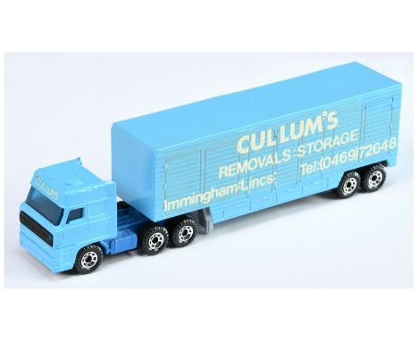 Matchbox Superfast Convoy Series DAF 3300 Articulated Truck &amp; Box Van Trailer "Cullum's Removals : Storage, Immingham Lin