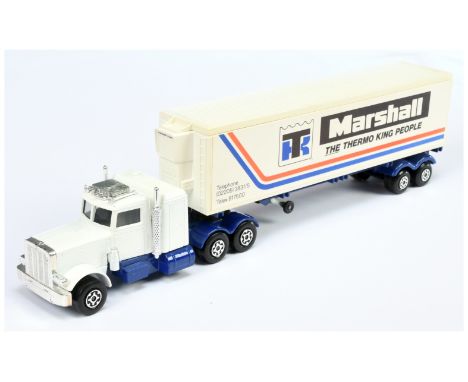 Matchbox Super Kings K-31 Peterbilt Articulated Truck &amp; Refrigerated Trailer RARE PROMOTIONAL ISSUE "MARSHALL THE THERMO 