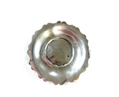 Vintage hallmarked silver dish, total weight 43 grams