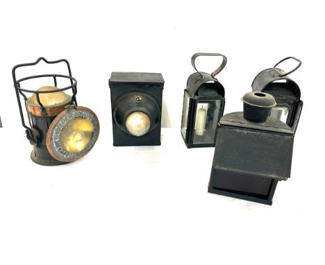 Five vintage lanterns 