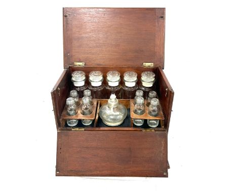 Vintage mahogany apothecary box 