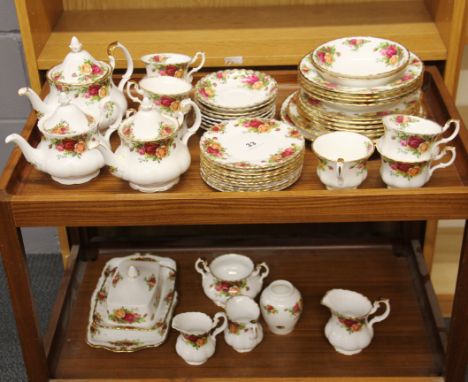 A quantity of Royal Albert 'old country roses' tea china, mostly first quality.