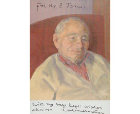 Colin Dexter signed 6x4inch portrait photo. Good condition. All autographs come with a Certificate of Authenticity. We combin