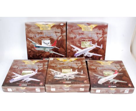 Corgi Aviation Archive 1/144th scale diecast Aircraft Group, 9 boxed as issued examples, mixed series to include Military, Fr