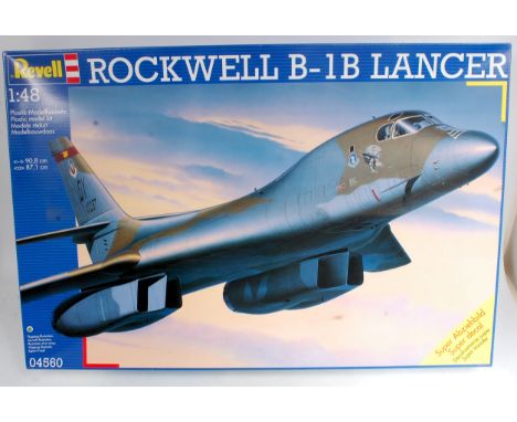 Revell 1/48th scale plastic kit for a Rockwell B-1B Lancer, No.04560, as issued in the original box