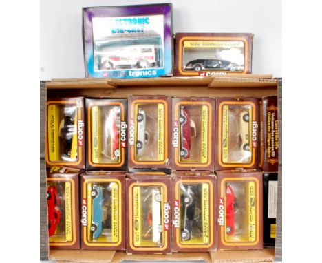 Corgi 50s Classics and Corgi Tronics boxed diecast group, 19 boxed examples, some boxes with storage wear, to include 1953 Ja