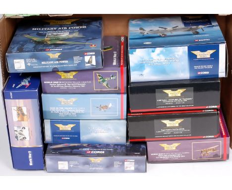 Corgi Aviation Archive mixed scale Aircraft Group, 10 boxed examples, all appear as issued, mixed aircraft, reference numbers