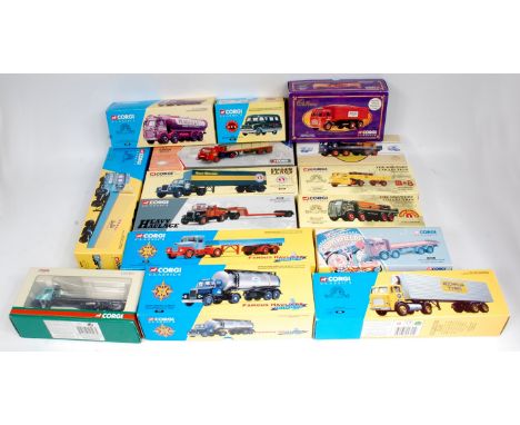 Corgi Classics 1/50th scale Commercial Vehicle Group, 15 boxed examples, mixed series, to include No.23801 London Brick Albio