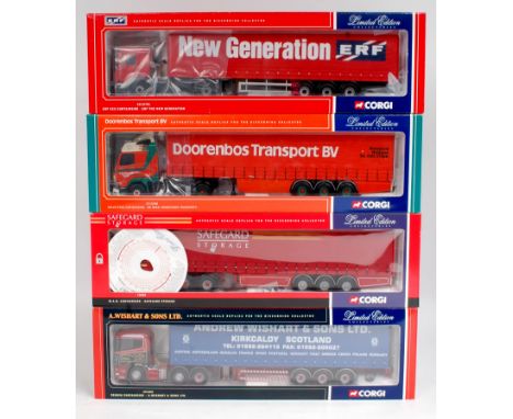 Corgi Hauliers of Renown 1/50th scale Road Transport group, 4 boxed as issued examples, to include CC12701 ERF The New Genera