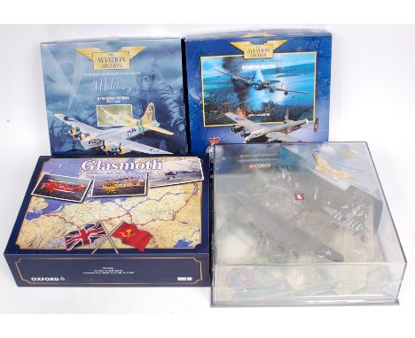 Corgi Aviation Archive (CAA) and Oxford Diecast Aircraft group, 4 boxed examples to include CAA 48201 B-17G Flying Fortress, 