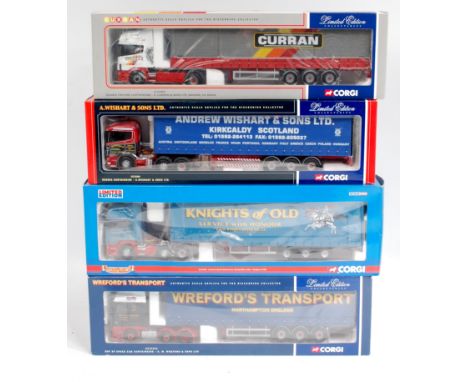 Corgi Hauliers of Renown Road Transport 1/50th scale diecast group, 4 boxed as issued examples to include CC12201 A.Wishart L