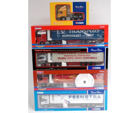 Corgi Hauliers of Renown 1/50th scale Road Transport Group, 5 boxed examples to include CC12103 Feenstra Renault Premium Frid