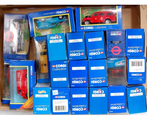 22 Corgi Blue window boxed diecast vehicles, all modern release, mixed subjects, examples to include AA Ford Transit, Badger 