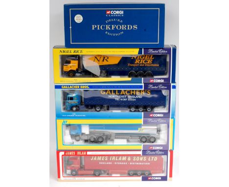 Corgi Hauliers of Renown and Corgi Classics 1/50th scale Road Transport and Pickfords Group, 5 boxed examples to include CC75