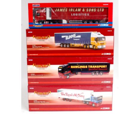 Corgi Hauliers of Renown 1/50th scale Road Transport Group, 4 boxed as issued examples to include CC13231 James Irlam and Son