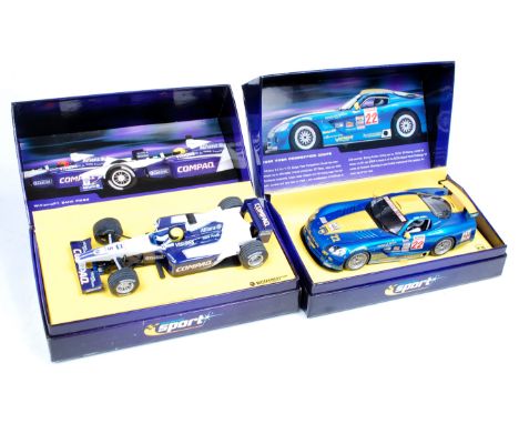 Scalextric 1/32nd scale Slot Car Racing Group, 4 boxed examples to include C2522A Dodge Viper Competition Coupe No.22, limite